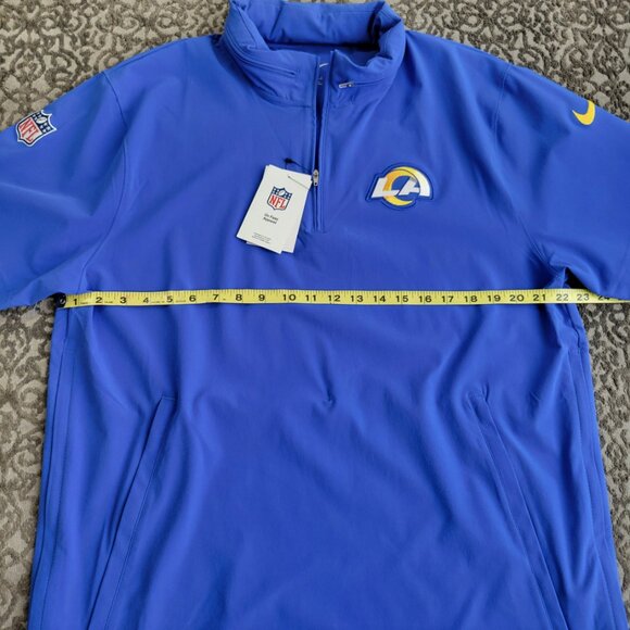 NWT Nike Los Angeles Rams On Field Short Sleeve Windbreaker Size L - Picture 14 of 15